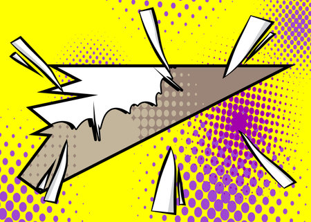Awesome Cartoon Background, comic book abstract backdrop. Retro vector comics pop art illustration design.のイラスト素材