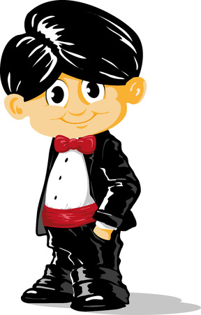 Smart kidのイラスト素材