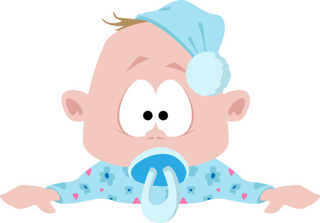 Cute little babyのイラスト素材