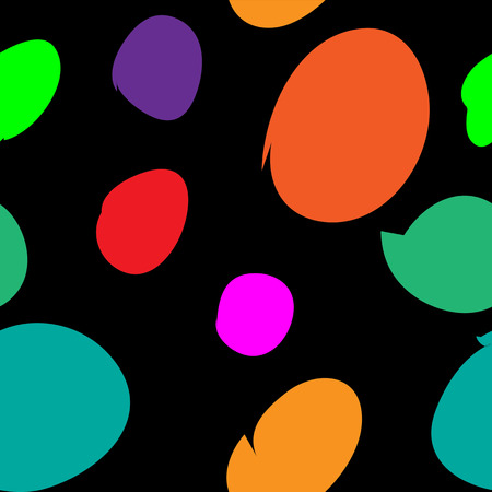 Colorful abstract pattern with several points and black background.のイラスト素材