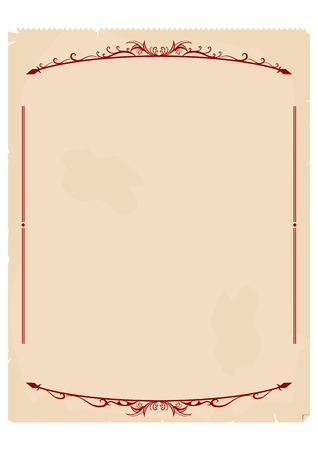 Vintage invoice or an accounting document.のイラスト素材