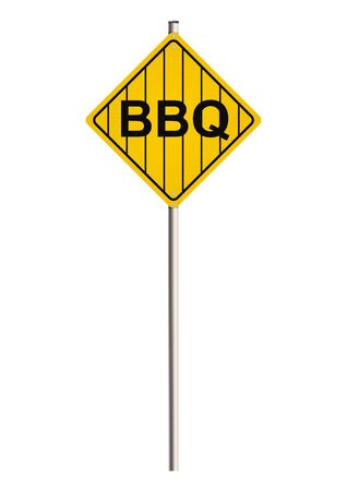 Barbecue. Road sign. Raster.の写真素材