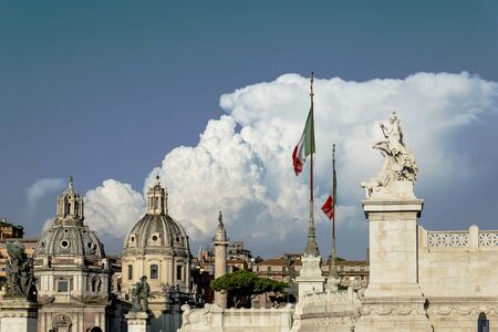 Italy. Rome. The temples and sculpturesのeditorial素材