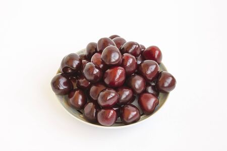 Fruit. Berry red cherry the ripe largeの写真素材