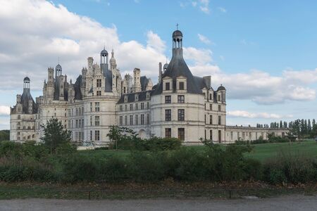 France. The ancient castle on the river bankのeditorial素材