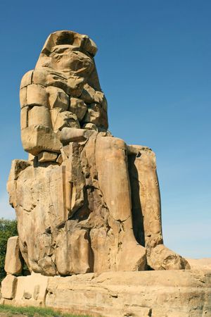 Ancient sculpture of pharaon の写真素材