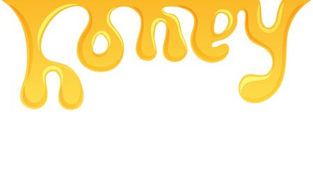 Honey splash letterのイラスト素材