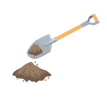 Dig with a spadeのイラスト素材