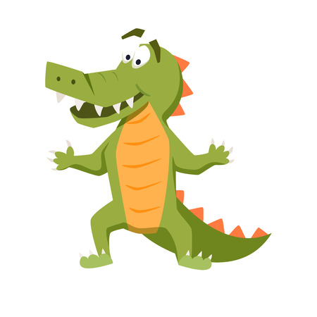 Cool crocodile. Funny monsterのイラスト素材