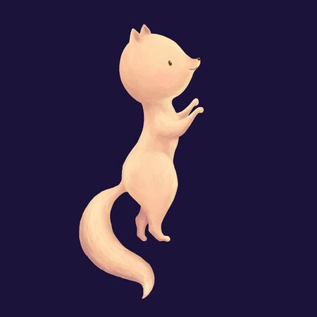 Fox cute children printのイラスト素材
