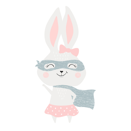 Super hero bunnyのイラスト素材