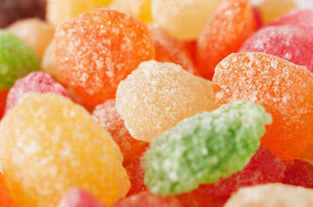 Candies of different colors close upの写真素材
