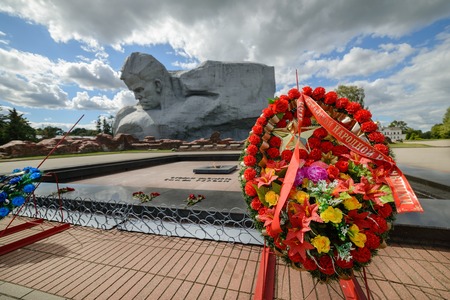 BREST, BELARUS - AUGUST 30, 2016: The central square of the memorial complex Brest Fortress. Brest...