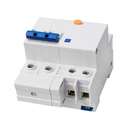 electric breaker isolated on white backgroundの写真素材