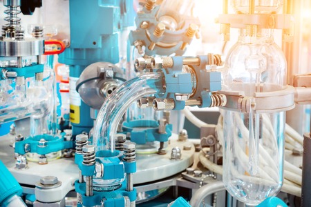 Chemical and laboratory equipment, chemical reactor.の写真素材