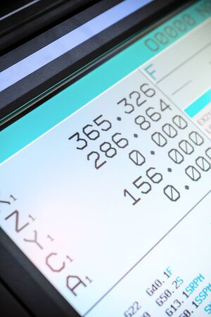 Cnc machine LCD screen