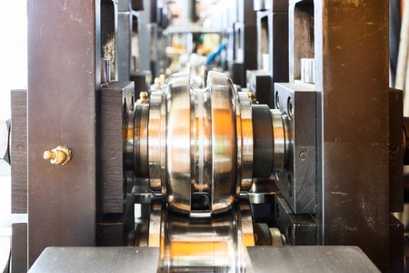 Steel round rollers for rolling wire.