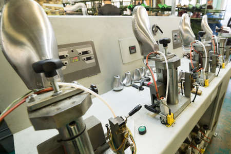 Machines and equipment of the shoe factoryの写真素材