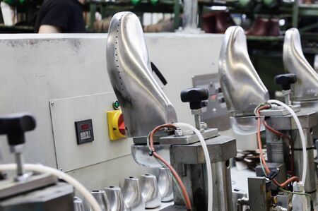 Machines and equipment of the shoe factoryの写真素材