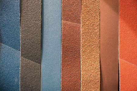 Multicolored abrasive tape.の写真素材