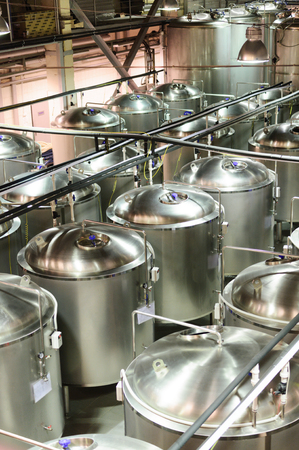 Factory of beer production.