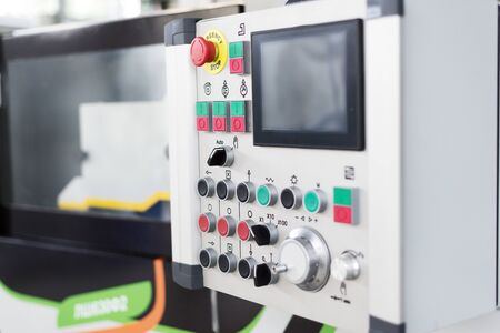 CNC machine control panel.の写真素材