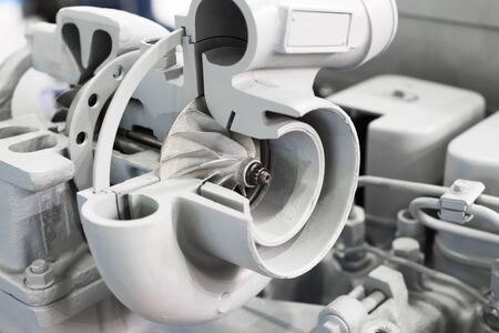 The car turbocharger.の写真素材