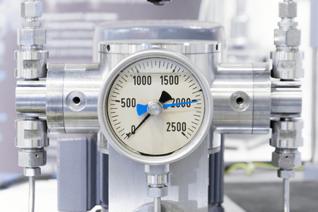 Manometer for measuring pressure.
