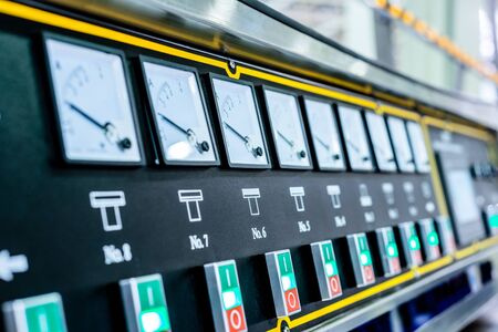 The control panel of the machine tool.の写真素材