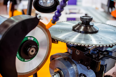 Automatic machine for sharpening circular saws ..の写真素材