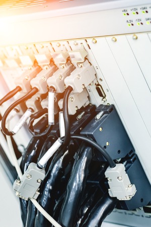 Connector of high-frequency cable.の写真素材