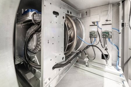 Industrial fan. Climatic and ventilation technology.