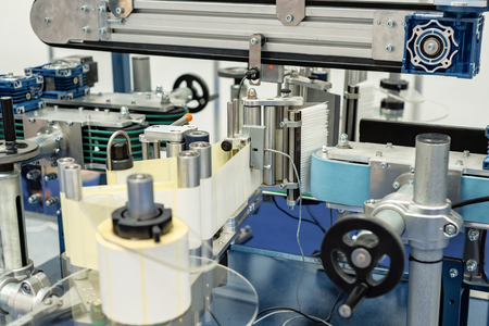Automatic labeling machine.の写真素材