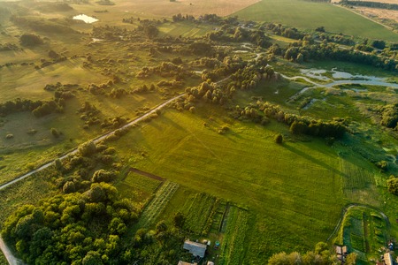 Typical Russian plain landscape.