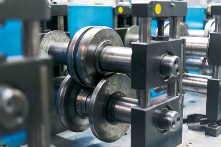 Modern machine for the manufacture of metal profiles.