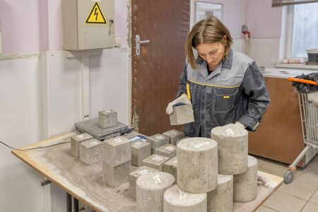 Laboratory for testing building materials.のeditorial素材