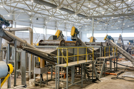 PET plastic washing machines.の写真素材