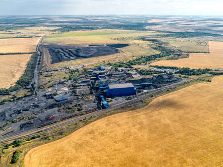 Industrial buildings and structures. Underground mine.の写真素材