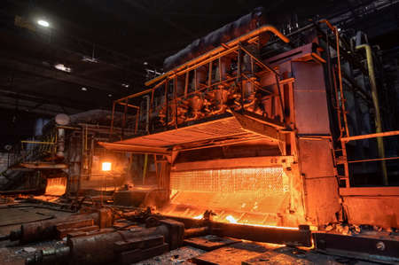 Furnace for heating metal forgings and ingots.の写真素材