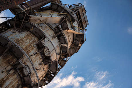 Blast furnace cowper tower. Air heating equipment
