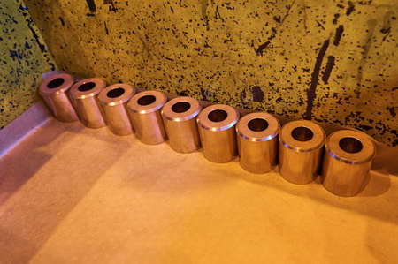 Ring metal powder details of copper basic by hot pressing