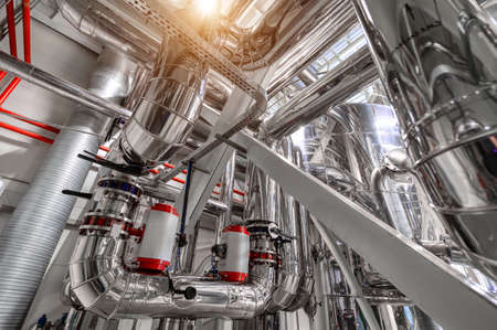 Container and pipelines at chemical nutrient additives plant
