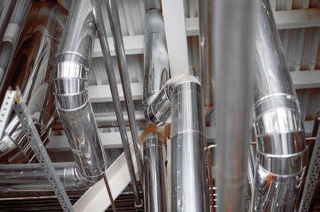 Pipe with flange of reagents and food liquids transportation