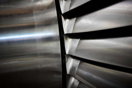 Powerful steam turbine shaft with installed long blades