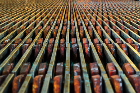 Process of copper refinement in electrolysis bath at plant