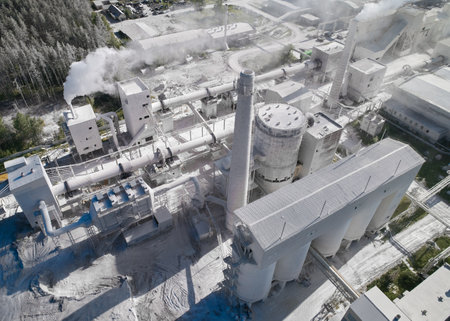 Furnace gas filtration equipment at silica products complex