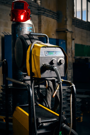 Control panel of semi automatic wire feed welder machine
