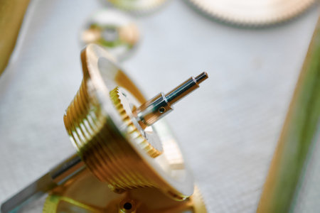 Craftsmanship in detail reveals the intricate beauty of a conical drum chronometer mechanism...