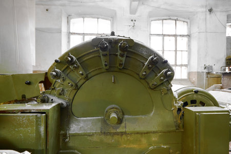 Felt production machinery showcases industrial innovation and craftsmanship inside a historic plant...