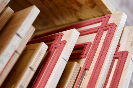 Innovative die cutting process with precision tools in cardboard box manufacturing facility